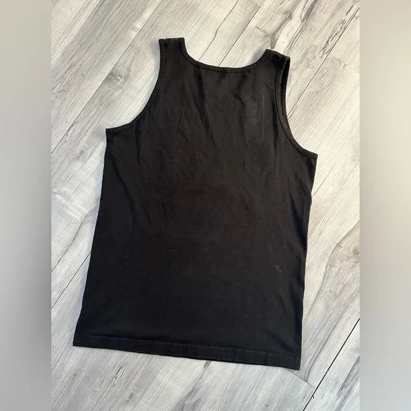 Black Tank Top Alien Vishnu / Shiva Yin Yang Balance Is Everything Women Size XS - Picture 2 of 4